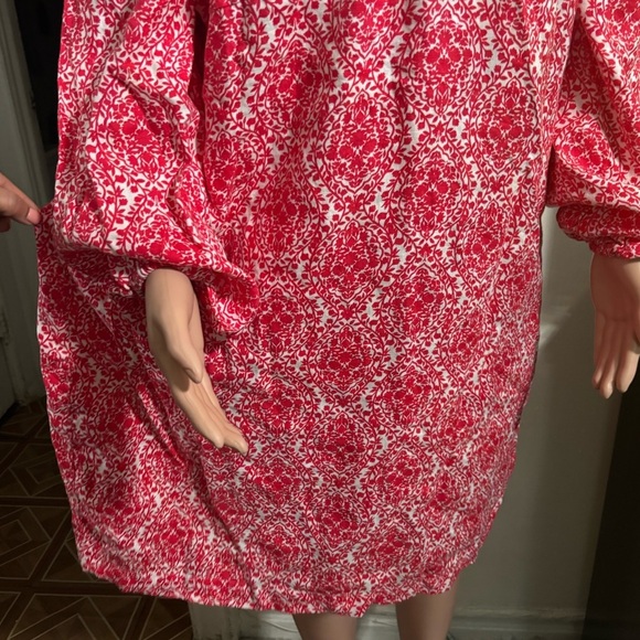 BODEN Women’s Linen Puff Sleeve Mini Shift Dress - Picture 6 of 16